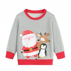CM-Kid Toddler Boys Sweatshirt Christmas Santa Pullover Shirts Tops