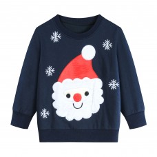 CM-Kid Toddler Boys Sweatshirts Long Sleeve Tops Cotton Pullover Tees