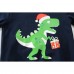 CM-Kid Boy Dinosaur Sweatshirt Christmas Pullover Crewneck Tops