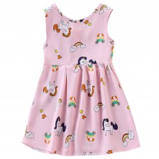 CM-Kid Girls Dresses Sleeveless Summer Dress