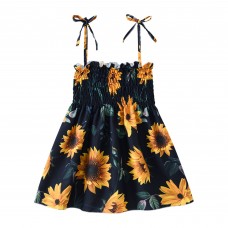 CM-Kid Toddler Girls Dresses Flower Princess Summer Dress