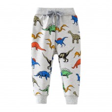 CM-Kid Boys Sweatpants Dinosaur Sports Joggers Loose Active Playwear