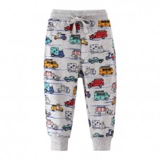 CM-Kid Toddler Boy Trousers Car Sports Joggers