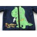 CM-Kid Toddler Boys Dinosaur Hoodies Zip Casual Long Sleeve Sweatshirt