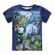 CM-Kid Toddler Boys Graphic T-Shirts Casual Cartoon Tees