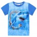 CM-Kid Toddler Boys Summer Tops Baby Shark T Shirts 3D Printed