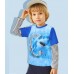 CM-Kid Toddler Boys Summer Tops Baby Shark T Shirts 3D Printed