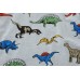 POPTEM Toddler Pajamas Boy Dinosaur Pjs Short Sleeve Cotton Sleepwear Sets 2-Pieces Grey