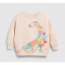 CM-Kid Toddler Girls Sweatshirt Cotton Casual Giraffe Long Sleeve Tops