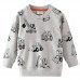CM-Kid Boy Sweatshirts Long Sleeve Truck Casual Crewneck Tops Tees 