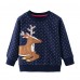 CM-Kid Toddler Boys Reindeer Sweatshirts Christmas Snow Crewneck