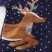 CM-Kid Toddler Boys Reindeer Sweatshirts Christmas Snow Crewneck
