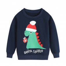 CM-Kid Toddler Boys Sweatshirt Crewneck Tops Dinosaur Pullover Shirt