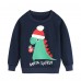 CM-Kid Toddler Boys Sweatshirt Crewneck Tops Dinosaur Pullover Shirt