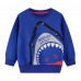 CM-Kid Toddler Boys Long Sleeve T-shirts Shark Sweatshirt