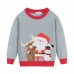 CM-Kid Toddler Boys Sweatshirts Cotton Pullover Snowman Outwear Tops
