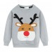 CM-Kid Toddler Boys Sweatshirts Christmas Reindeer Tops T-Shirts