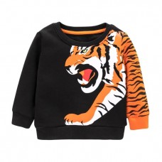 CM-Kid Boy Tiger Sweatshirt Long Sleeve Shirt Crewneck Top Tee