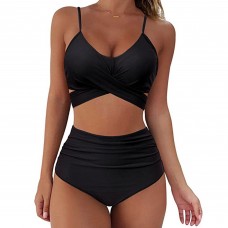 Women's Bikini Swimwear Two Piece Bathing Suits High Waisted Tummy Control