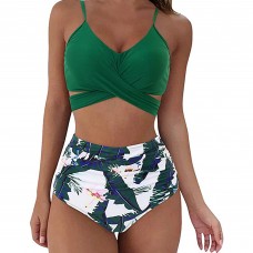 Women's Bikini Swimwear Two Pieces Bathing Suits High Waisted Tummy Control